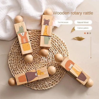 Wooden Rotating Animal Puzzle