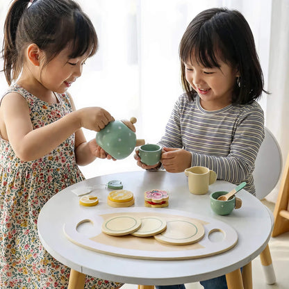 15 pcs Wooden Afternoon Tea Set