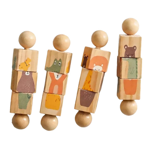 Wooden Rotating Animal Puzzle