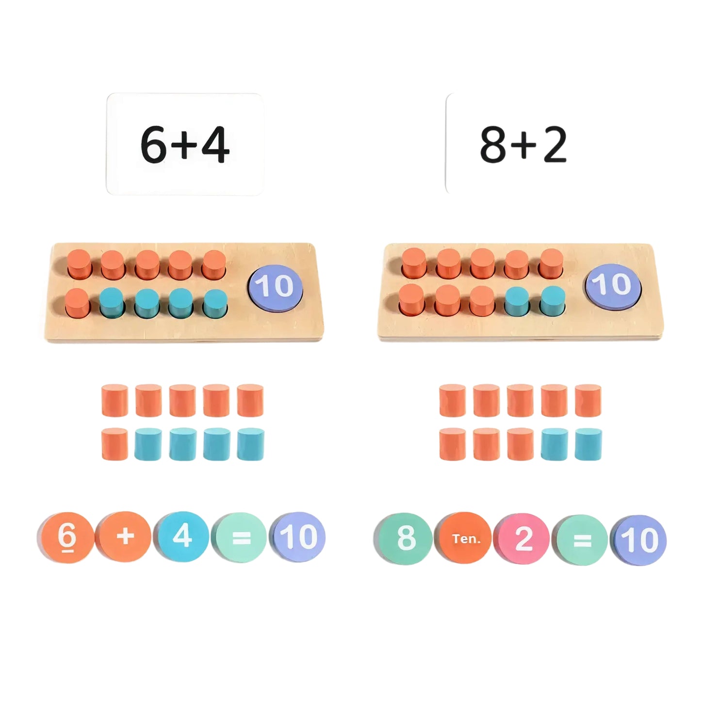 Ten Frame Math Set – Learn Numbers, Addition & Subtraction Through Play