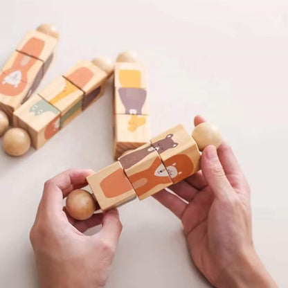 Wooden Rotating Animal Puzzle